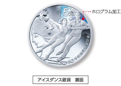 C アイスダンス銀貨 裏面