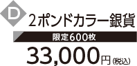 D 2ポンドカラー銀貨