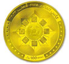 A.100リヤル スタジアム金貨